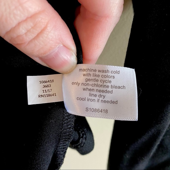 Lane Bryant Pleated Waist Top - 18/20 - Black - Picture 5 of 5